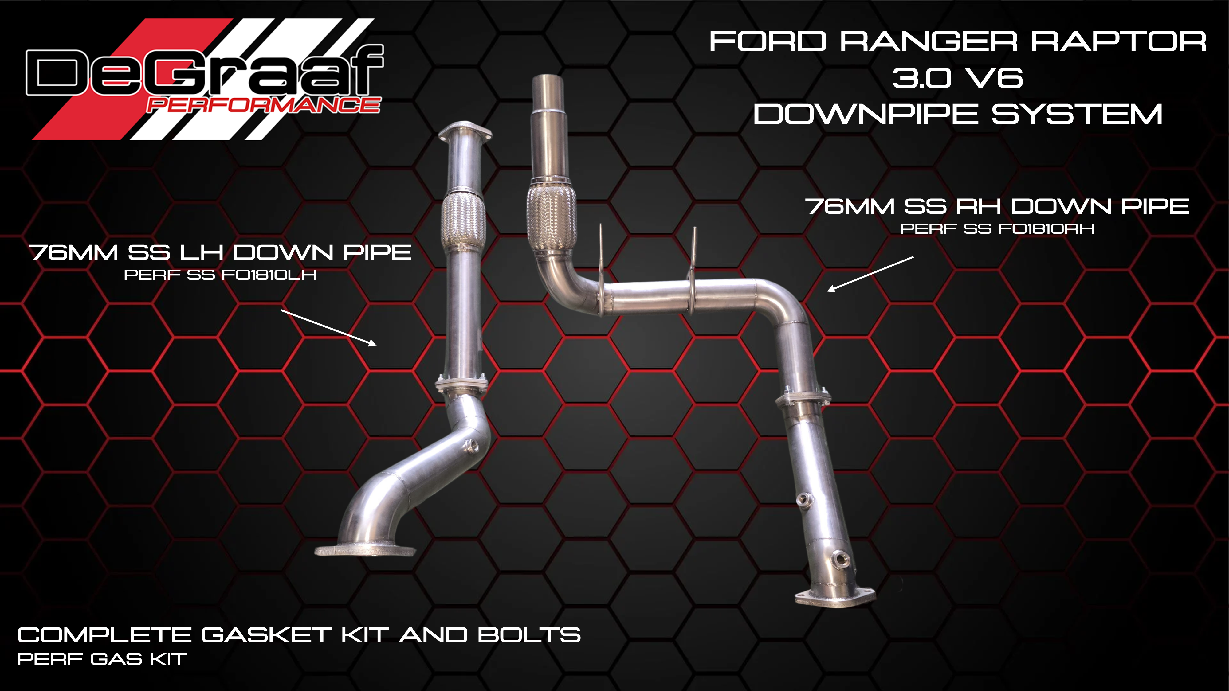 FORD RANGER RAPTOR 3.0 V6 DOWNPIPE FORD RANGER RAPTOR 3.0 V6 DOWNPIPE